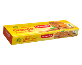 شرکت پخش مروارید زرین پارس MZP بیسکویت ۱۳۰ گرمی فرخنده با طعم پرتقال