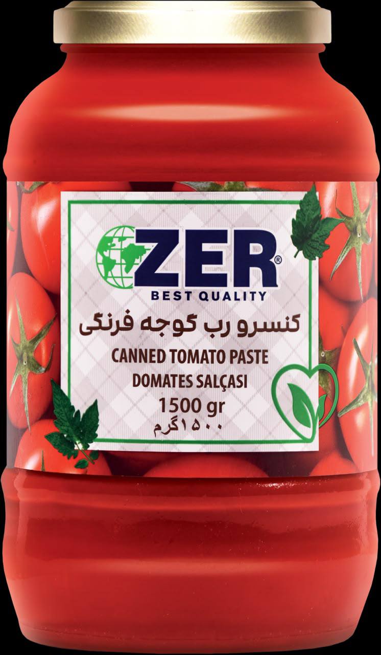 رب گوجه فرنگي شيشه 1500 گرمي 6 عددي - ZER