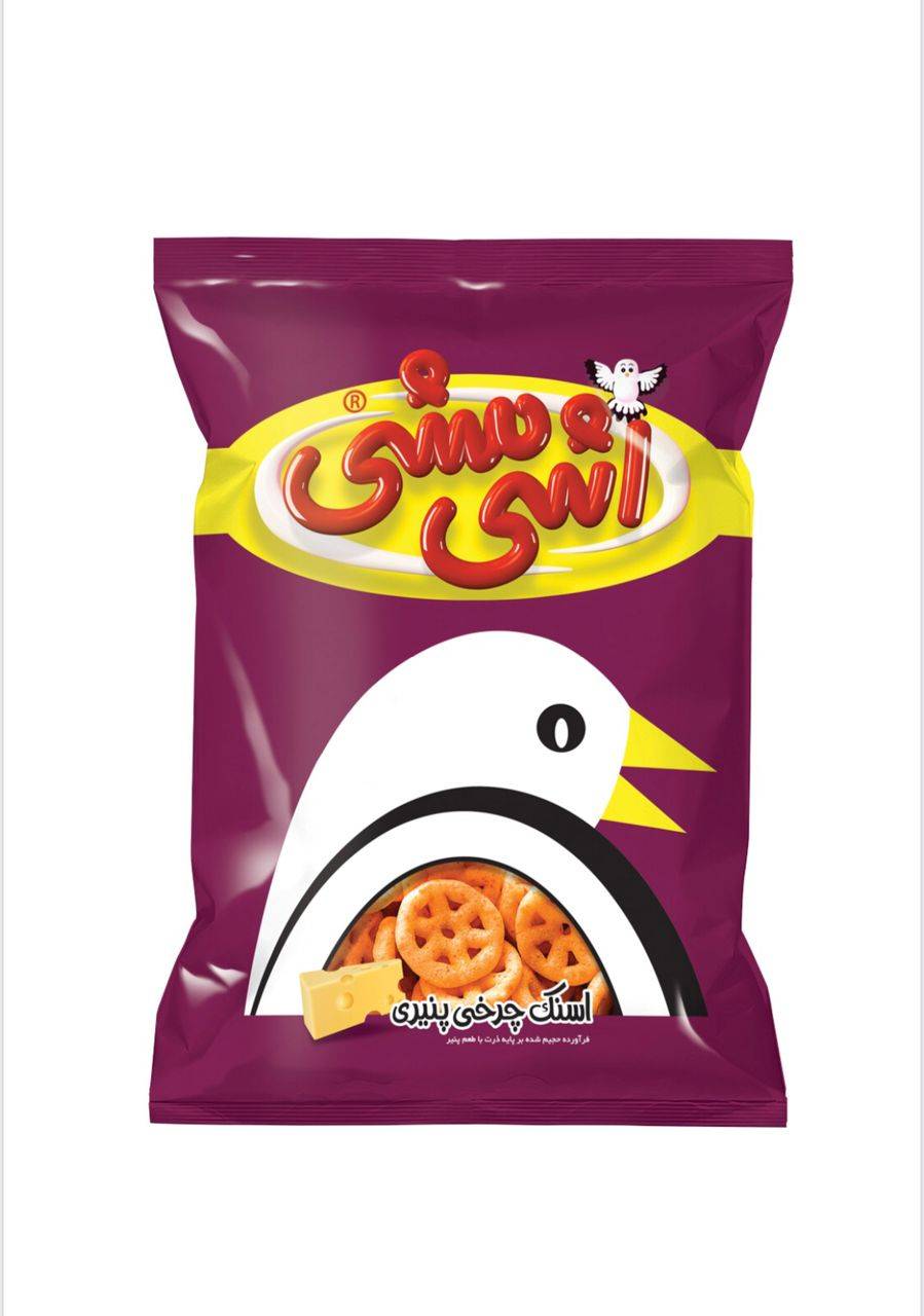 اسنک چرخي پنيري بزرگ 50 گرمي 30 عددي - اشي مشي