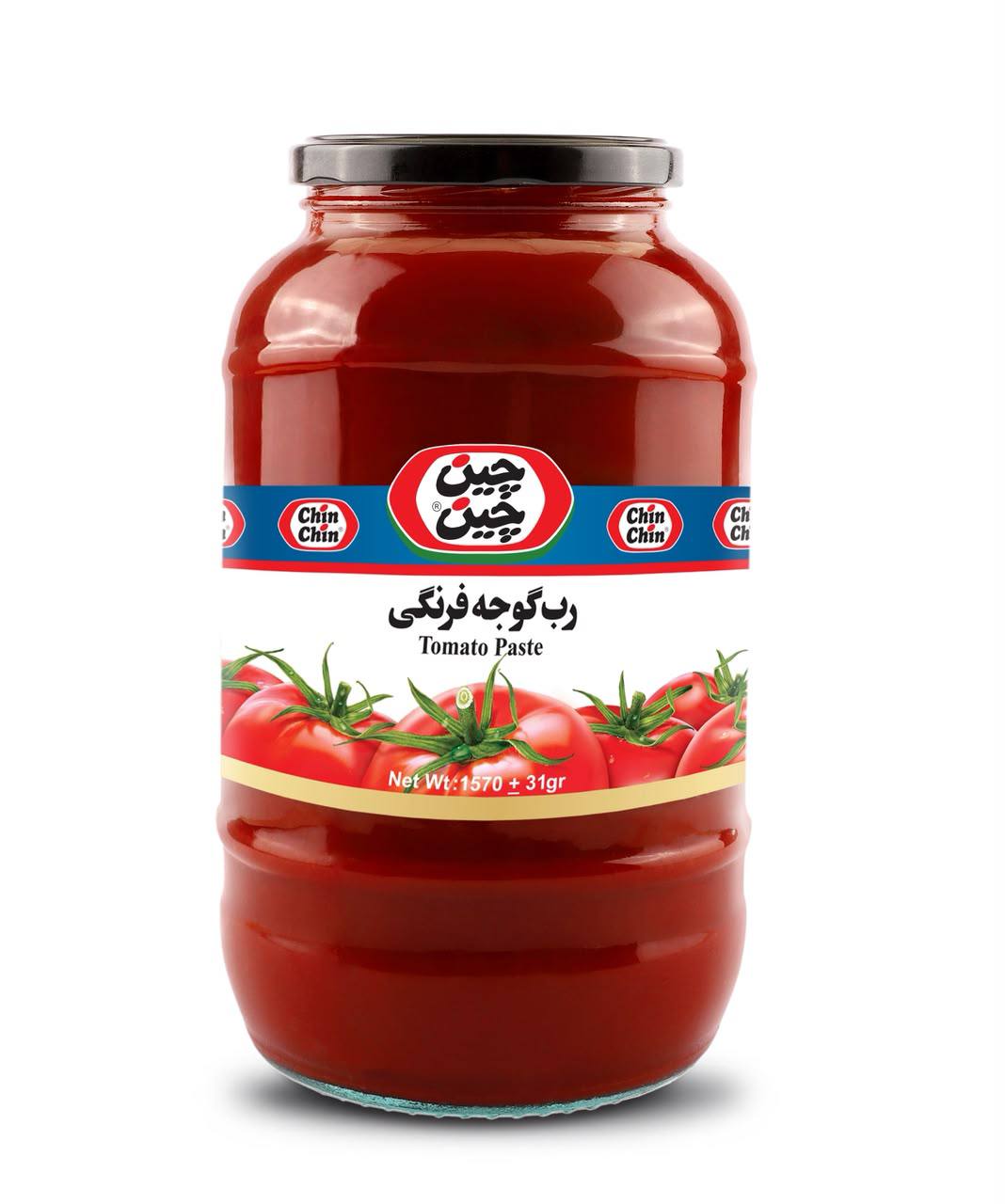 رب گوجه فرنگي شيشه 1570 گرمي 6ع - چين چين 