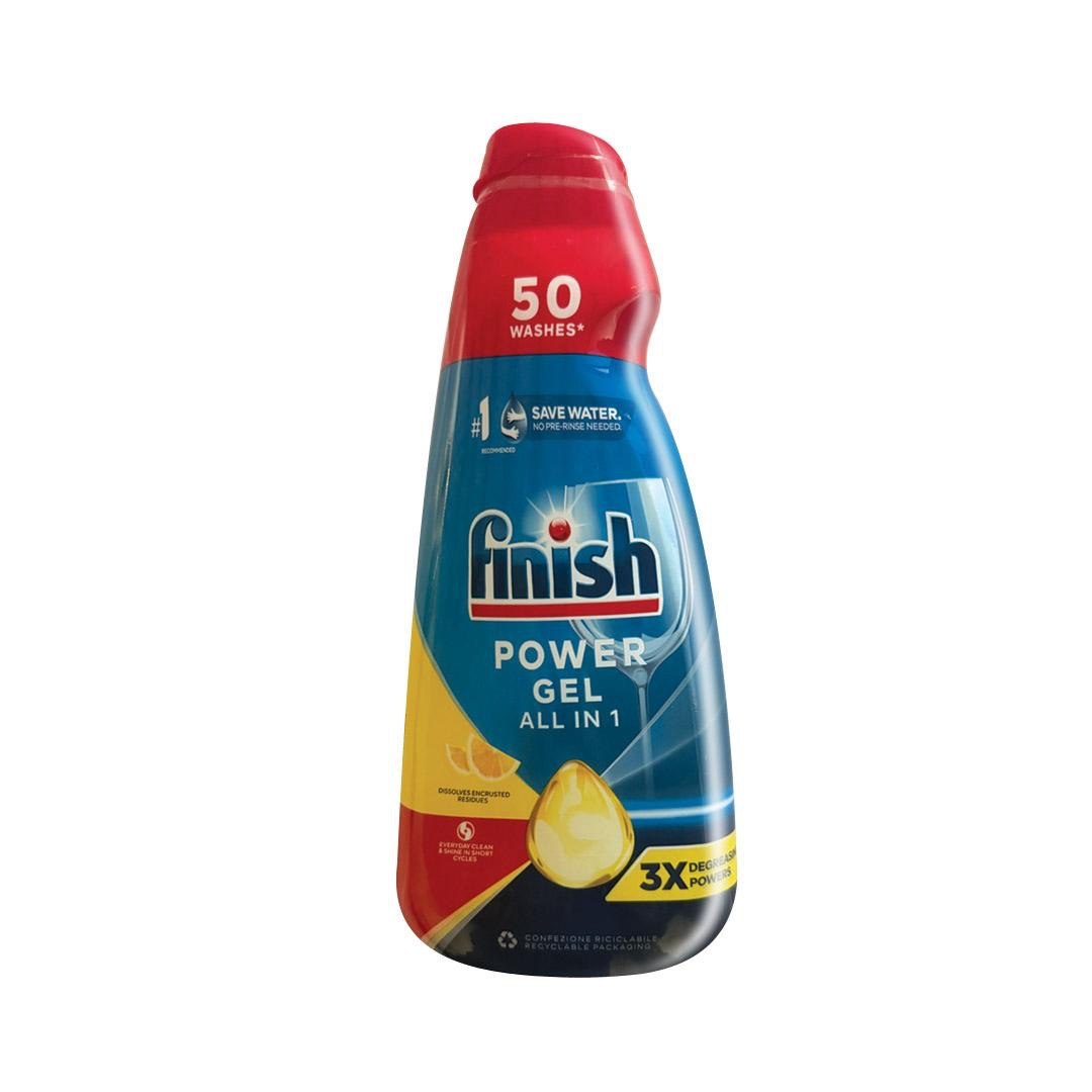 ژل ماشین طرفشویی All in One لیمویی فینیش