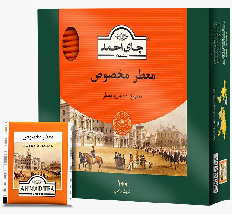 چاي تي بگ معطر مخصوص پاکتدار کاغذي 1 بسته 100 عددي - احمد